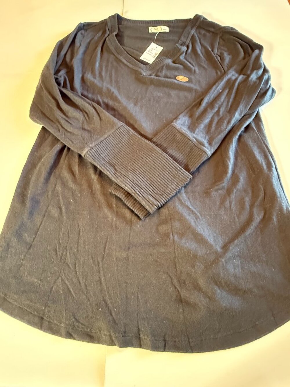 Maurices 24/7 Black Long Sleeve Sweater Womens XL NWT!